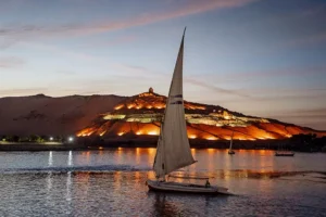 Felouque Assouan Egypte Jardin Boutanique croisière sur le nil